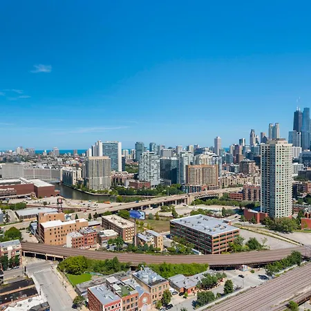 K2 Sky High Apartments With Stunning Chicago Views In West Loop Exterior photo